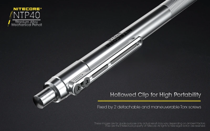 NITECORE NTP40 титановый сплав механический карандаш с лучшим опытом письма