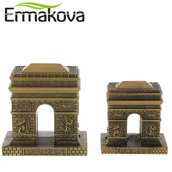 

ERMAKOVA Retro Rare Legend Metal Paris Arc de Triomphe World Famous Landmark Building Architecture Home Office Decoration Gift