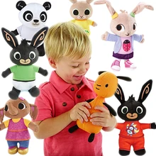 Горячая Bing Bunny плюшевая игрушка подвеска зажим Брелок Bing Bunny кукла Hoppity Voosh чучело Pando кролик игрушка для рождественских подарков