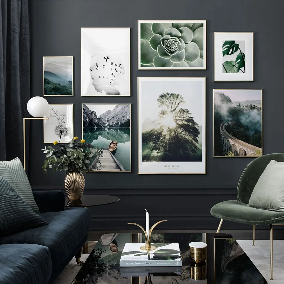 Nordic-Plant-Leaf-Poster-Photography-Forest-Landscape-Canvas-Painting-Wall-Art-Pictures-For-Living-Room-Modern