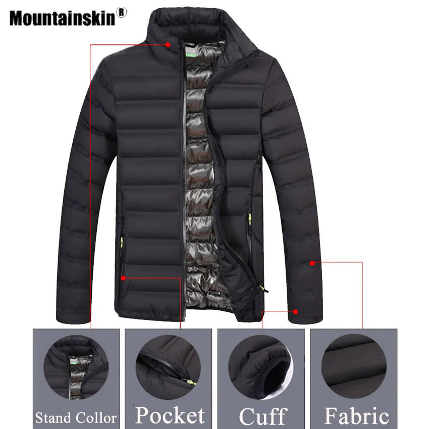 Мужская куртка для походов Mountainskin теплая ветрозащитная активного отдыха