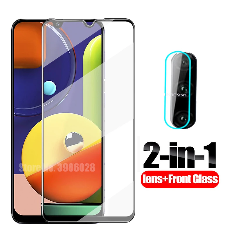 Закаленное стекло 2 в 1 для Samsung Galaxy a50s a10s a20s a30s Защитная пленка объектива камеры на