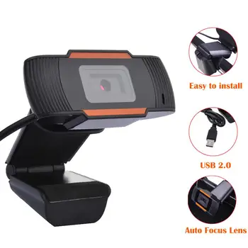

HD 480P PC Webcam Video Record Camera Fashion Web Camera With Microphone For Computer 640X480 For PC Laptop Skype MSN CC2000 ICQ