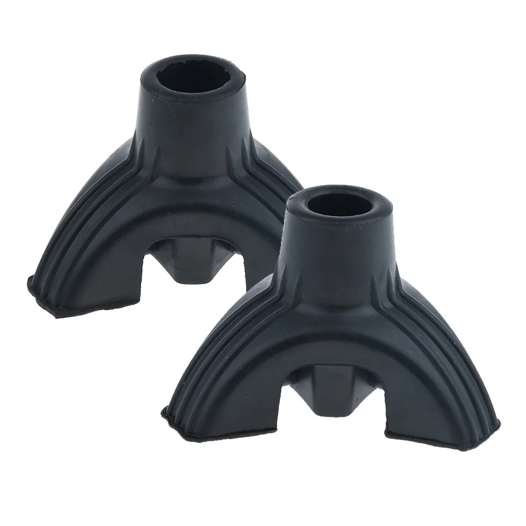 Pack of 2pcs, Tripod Rubber Tip For Cane Walking Non-skid Stick Cruches Support Base 5/8 inch 3/4 inch