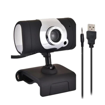 

USB2.0 Webcam Camera with MIC Clip-on for Computer PC Laptop Professional Webcam
