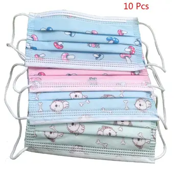 

Mask Kids Disposable Mouth Mask Cartoon Dustproof Non-Woven Protective Mask Anti-fog K1MA