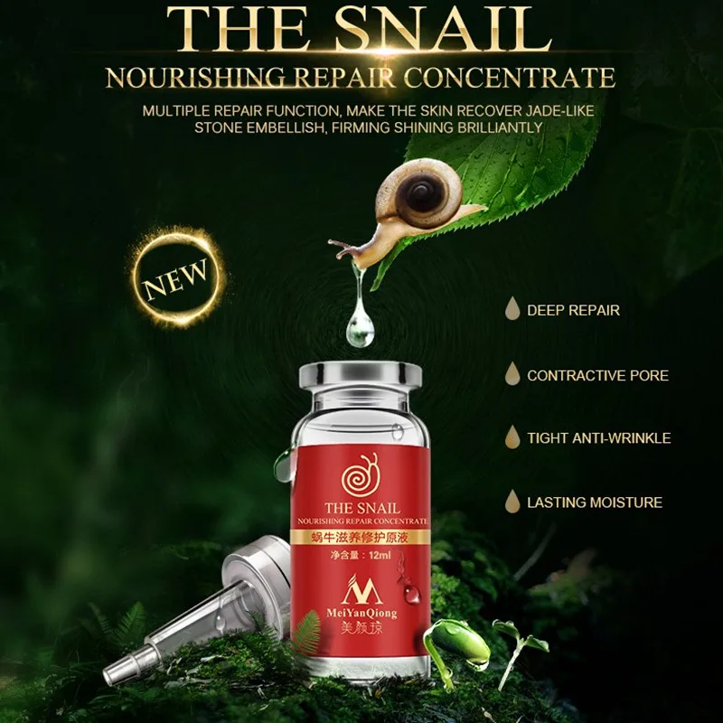 High quality snail100 essence hyaluronic acid liquid whitening spot essence shrink pores ampoule anti acne regenerative 1 High quality snail100 essence hyaluronic acid liquid whitening spot essence shrink pores ampoule anti acne regenerative 5