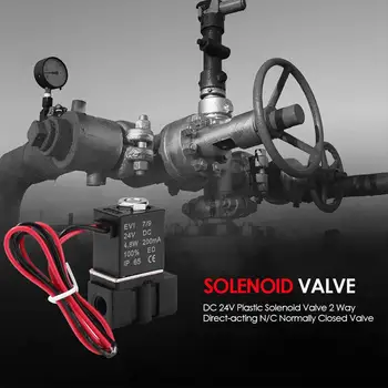 

1/8inch BSP Normally Closed N/C Solenoid Valve Water Pressure Controller Switch Temperature Range 10 To + 60 Degrees