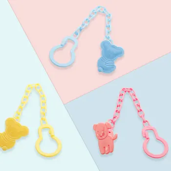 

PP cute sloth bear baby pacifier anti-drop chain -Safety buckle silicone pacifier chain teether chain Baby oral care accessories