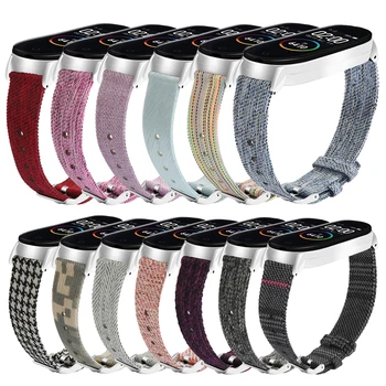 

Nylon Canvas Watchband for Xiaomi Mi band 4 band 3 Smart Watch Wristband Sport Stainless Steel Band Strap Bracelet Accessories