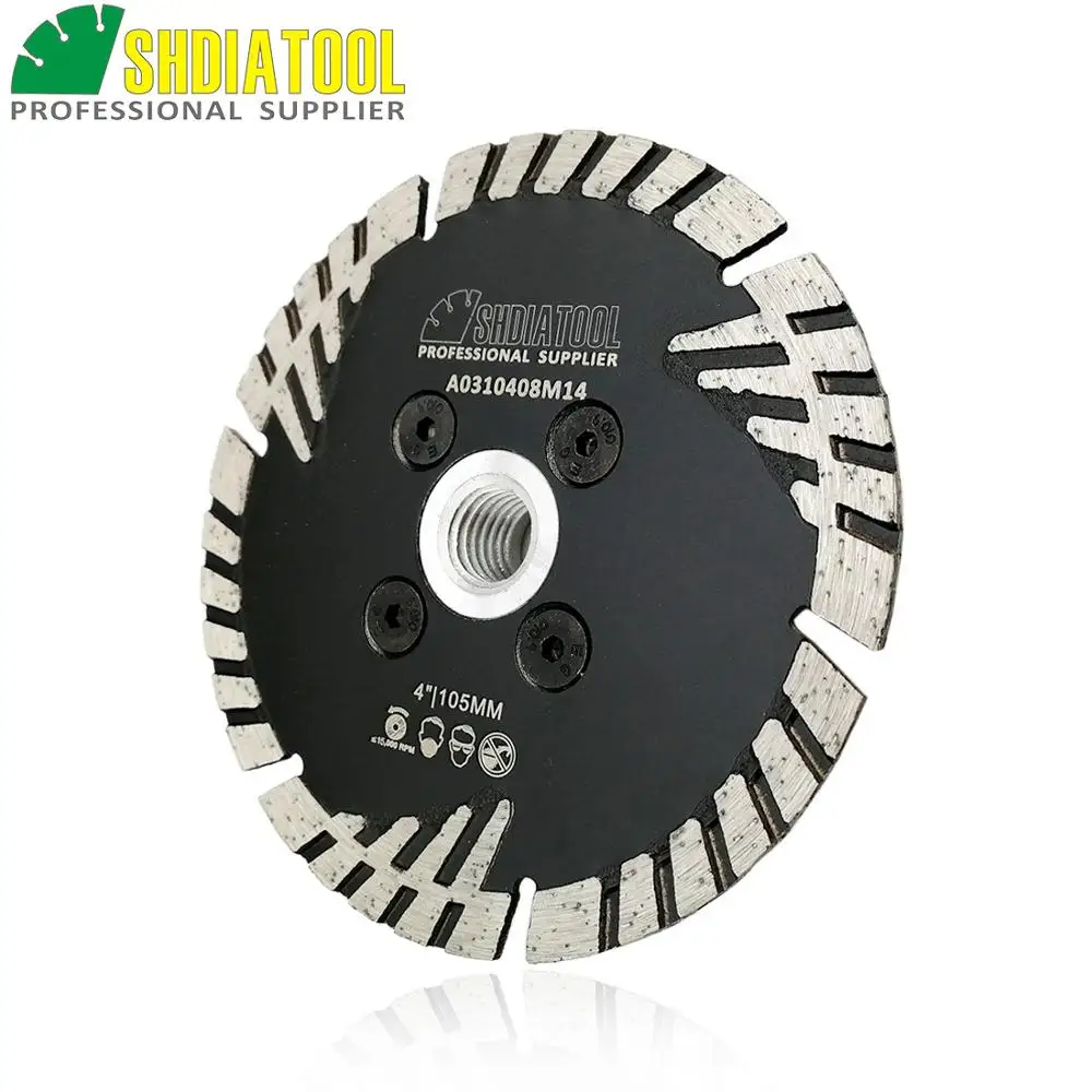 3pcs/pk 105MM 4" Diamond Blade for general purpose granite concrete cutting with M14 FLANGE
