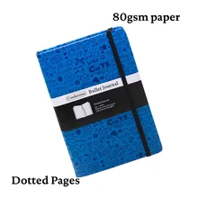 

A5 Magic Girl Dotted Bullet Notebook Travel Journal Hard Cover Planner Diary
