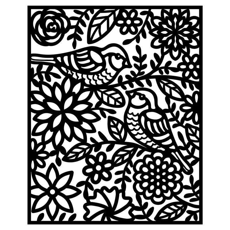 

Naifumodo Spring Bird Flower Frame Metal Cutting Dies New 2019 for Card Making Scrapbooking Embossing Cuts Stencil Craft Dies