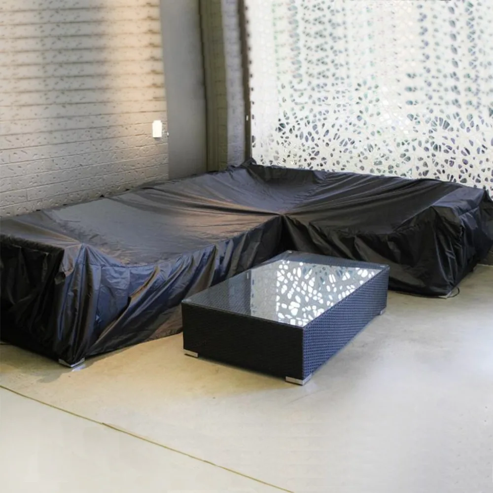 Водонепроницаемый L форма чехлы для диванов Крытый открытый садовая мебель для патио диван стул защитный чехол Универсальный пылезащитный чехол