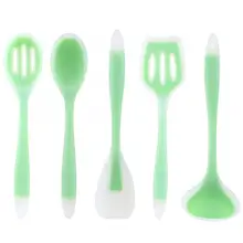 5 шт. силиконовых кейсов высокое Температура устойчивый возможностями антипригара Пособия по кулинарии набор инструментов суповая ложка-Лопатка Кухонные принадлежности Кухонные помощники Пособия по кулинарии инструмент