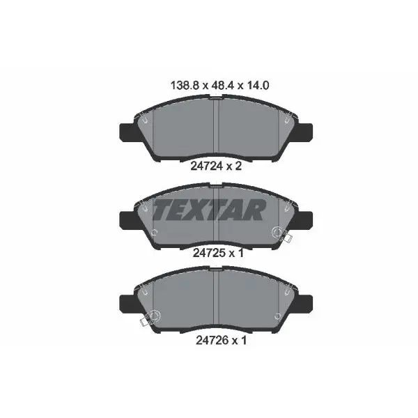 Колодки дисковые передние Nissan Tiida 1.8i 04-07 TEXTAR 2472401