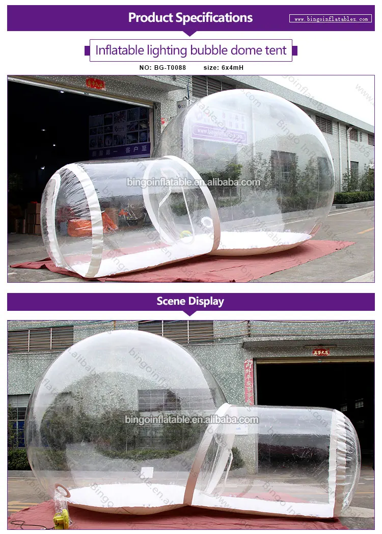 BG-T0088-Inflatable lighting bubble dome tent_1