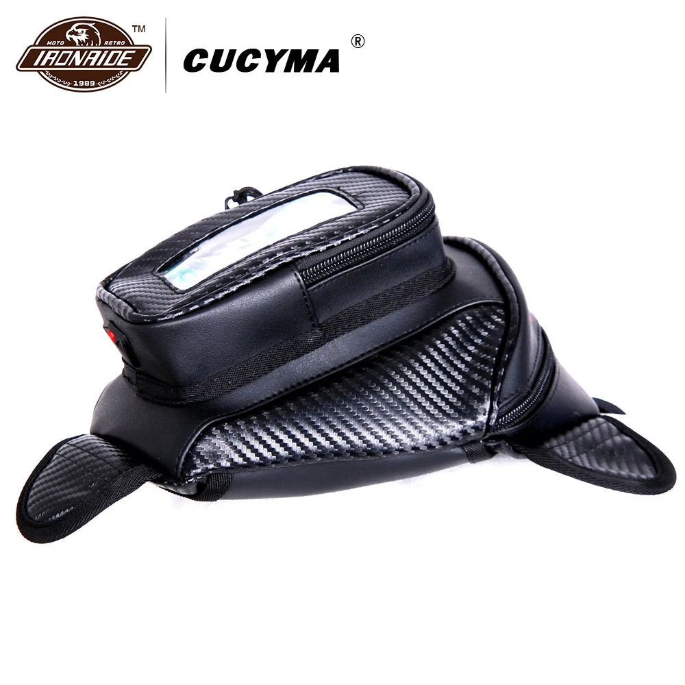 CUCYMA мотоциклетная сумка, водонепроницаемая мотоциклетная сумка, масляный топливный бак, багаж для путешествий, магнитная мотоциклетная седельная сумка для багажа