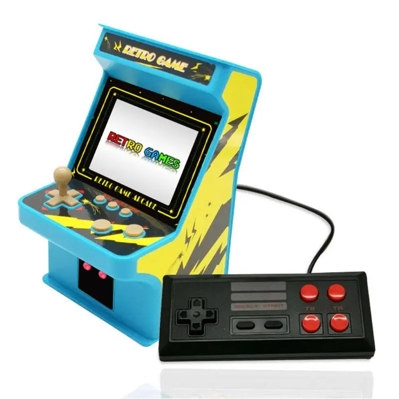 1Set 2.8" Screen Handheld Game Console 8Bit Game Machine 256 Games Mini Arcade - Цвет: Синий