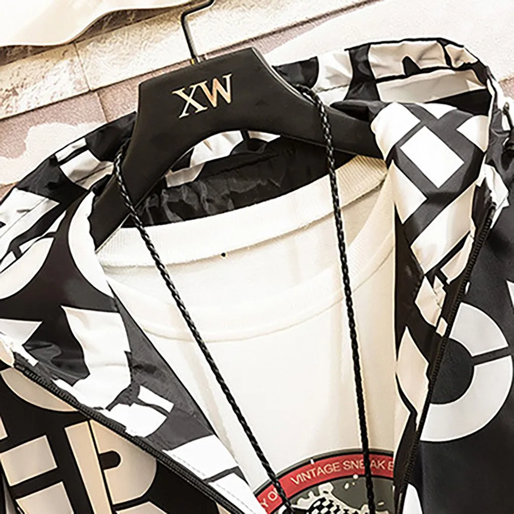 SAGACE новинка мужская уличная куртка бомбер с буквенным принтом длинным рукавом 2020