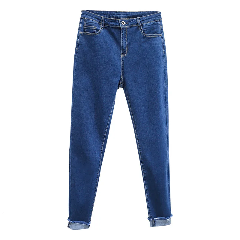 Джинсы для женщин, джинсы для мам, джинсы с высокой талией, растягивающиеся женские джинсы больших размеров, потертые джинсовые шаровары, брюки ковбоя Mujer