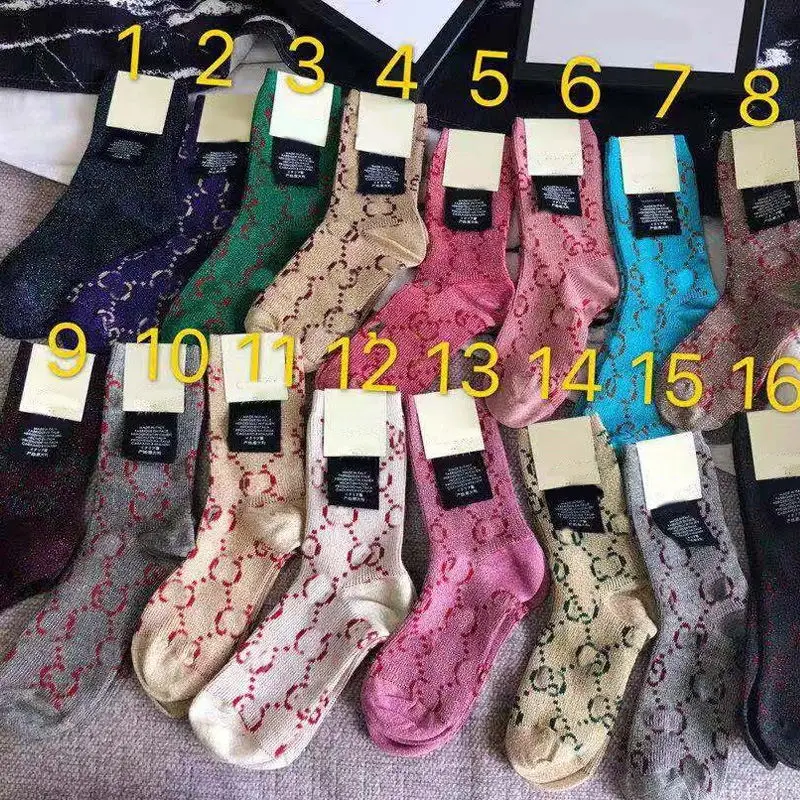 

Women Socks Elastic Breathable Sock Girls Letter Comfortable Stripe Polyester Sock Slippers Ankle Sock Cotton Sock