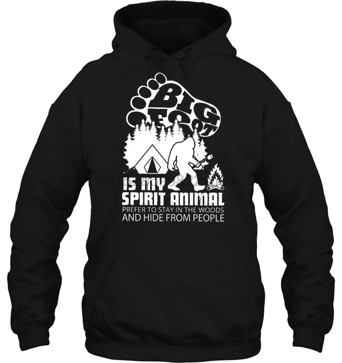 Men Hoodie Big Foot Is My Spirit Animal Women Streetwear |