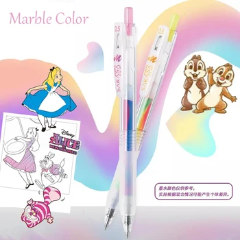 

Japanese Stationery Zebra Marble Color Gel Pens 0.5mm Limited Colored Scrapbooking Pen Chip Dale Micky Kawaii School Supplies