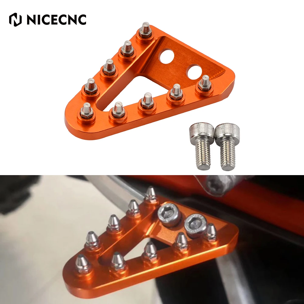 NICECNC Brake Pedal Lever Tip Plate For KTM SX SXF XC XCF EXC EXCF XCW TPI SD 6D 125 150 200 250 300 350 400 450 500-motorcycle brake lever motorcycle brake hose motorcycle brake pressure switch