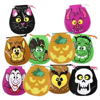 

48Pcs Drawstring Bag Storage Pouch Drawstring Bag for Party Decor Halloween