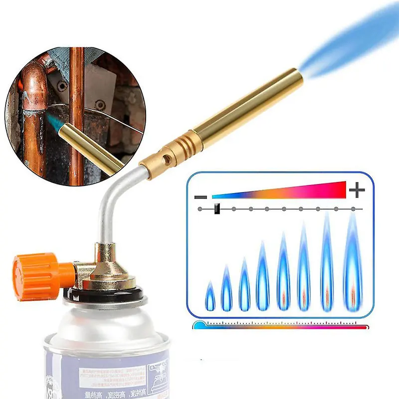 Gas Torch Butane Burner Welding Gas Torch Flame Gun Brazing Flamethrower Outdoor Camping BBQ Portable Soldering Heat Gun