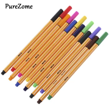 

12pcs Colored Pen Set Stabilo Fiber Pen Stationery Office School Supplies