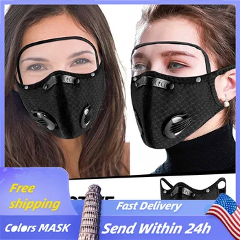 

1pc In Stock Funny Women Men Kawaii Breathable Washable Reusable Camping Travel Outdoor Working Face Cover Mask