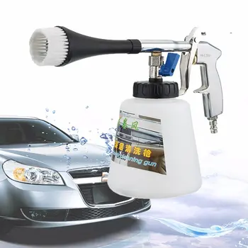 

High Pressure Air Pulse Car Cleaning Gun with Brush Multifunctional Surface Interior Exterior Cleaning Kit