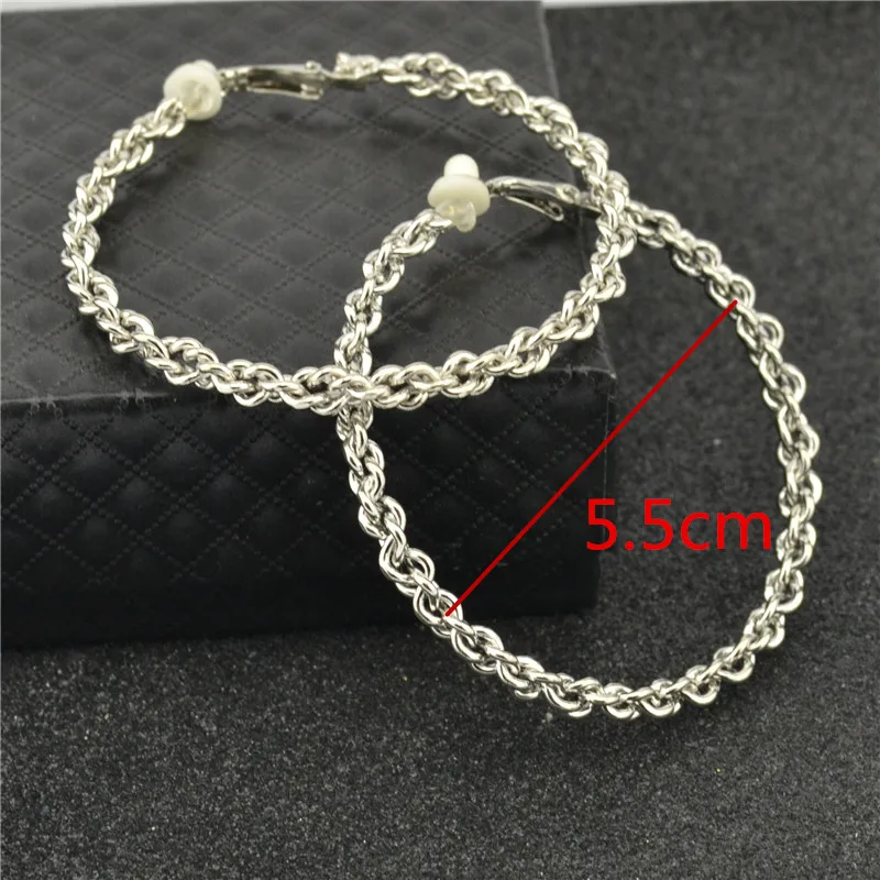 Clip on ear Earrings for women Without piercing Fashion female jewelry Big circle Personalized Round Wholesale Ladies Earrings 5