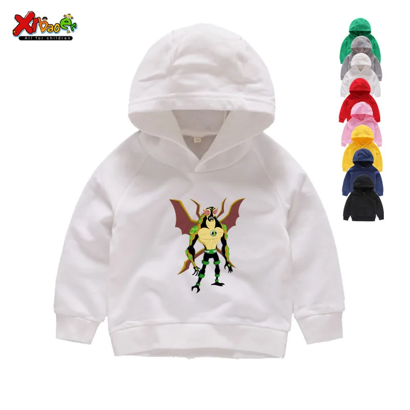 Omnitrix Ben 10/Детские толстовки с капюшоном; детские толстовки с капюшоном; осенние розовые толстовки с длинными рукавами с героями мультфильмов для маленьких мальчиков и девочек - Цвет: Kids Hoodies