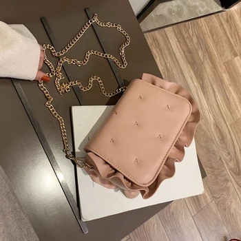 

Elegant Female Flap Square Bag 2020 Fashion New High Quality PU Leather Women's Designer Handbag Chain Shoulder Messenger bag