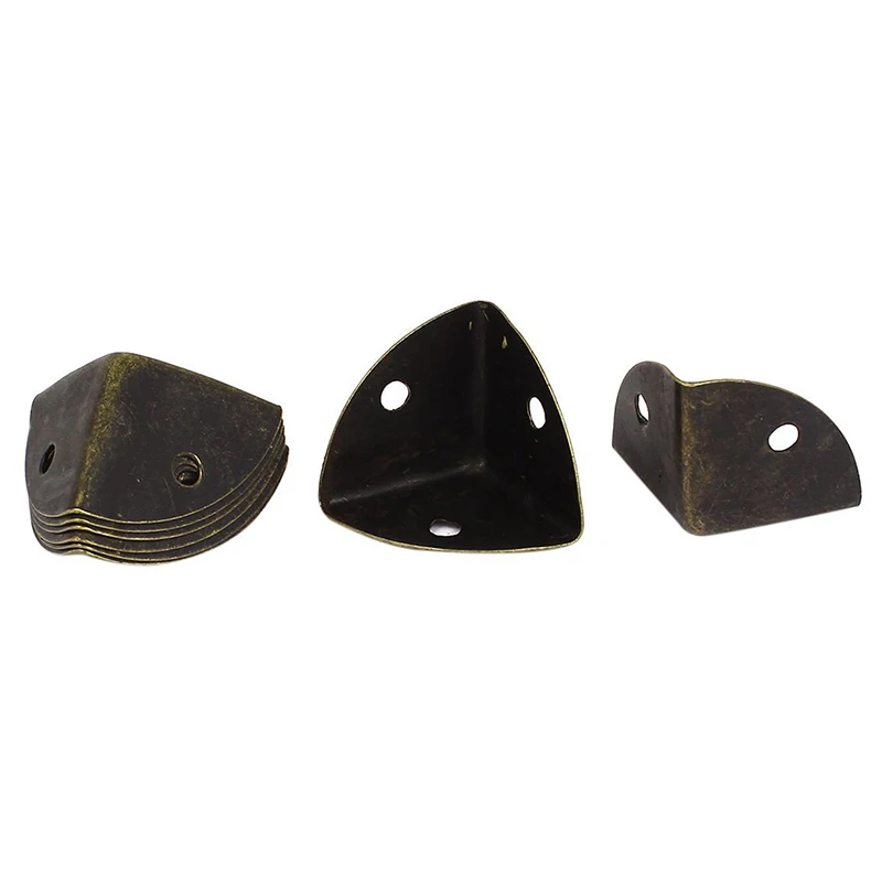 

25 mm Bronze Tone Metal Box Corner Protector Screen Protectors, 8 pcs