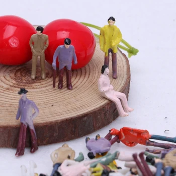 

Popular 1:75 Building Layout Model People HO Scale Painted Figure Passenger 100X