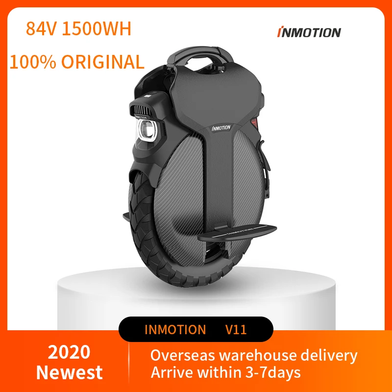 Новинка 2020 Электрический Одноколесный велосипед INMOTION V11 черная мощность