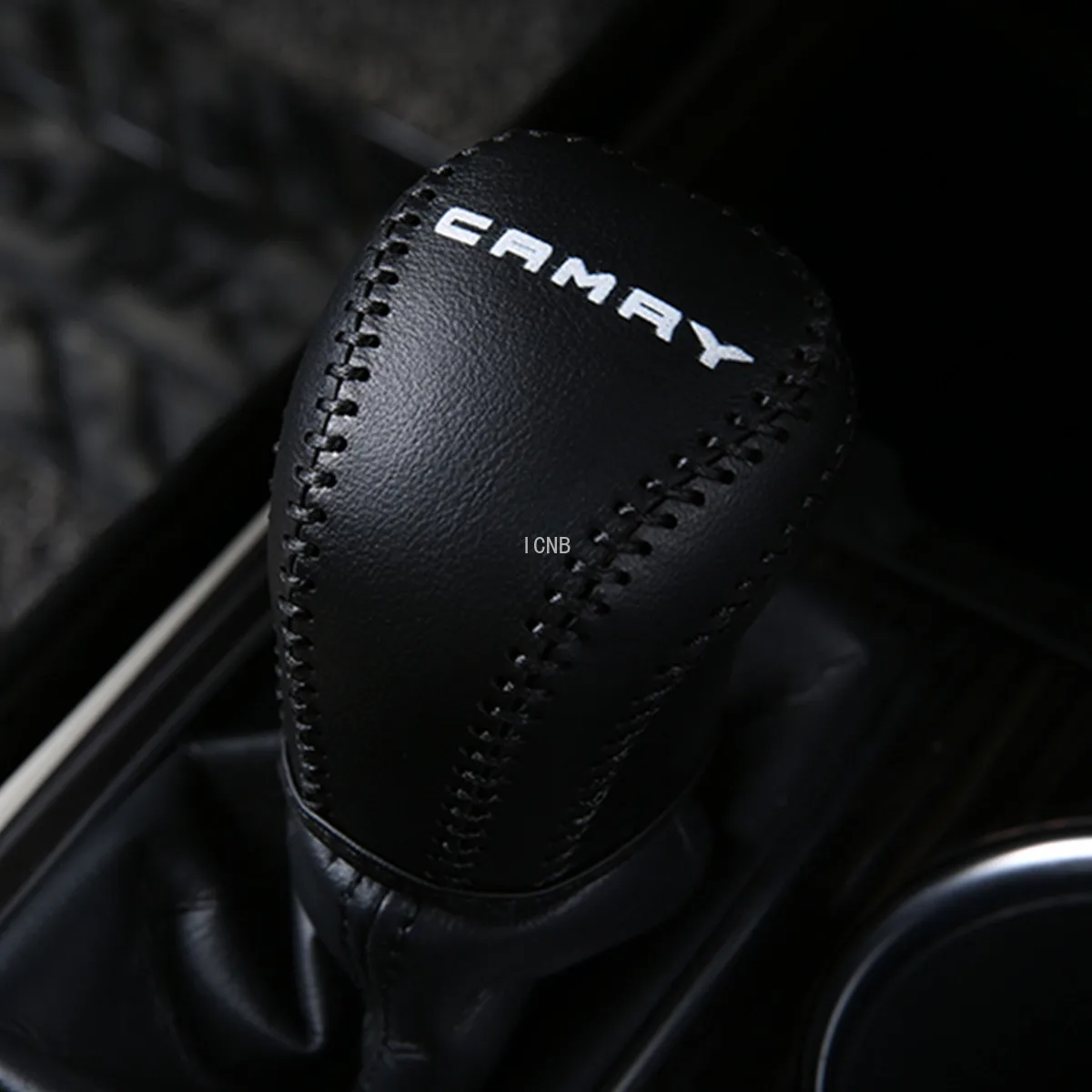 Car Interior Accessories Genuine Leather Gear Shift Knob Cover for Toyota Camry 2018 2019 XV70 Car Interior Accessories Genuine Leather Gear Shift Knob Cover for Toyota Camry 2018 2019 XV70