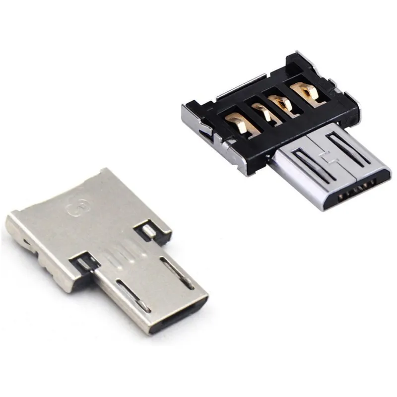 Micro USB OTG адаптер для USB флэш-накопителя штекер к USB 2,0 Мужской конвертер для мобильного телефона Android планшет