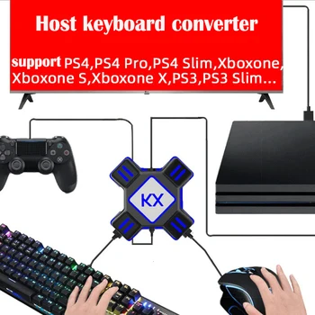

KX Conversion Box Switch / X box / PS4 / PS3 Game Handle Keyboard And Mouse Adapte Applicable to FPS / TPS / RPG / RTS Games