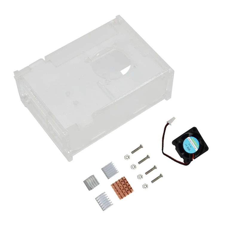 3,5 дюйма акриловый чехол для Raspberry Pi 4 Raspberry Pi 4 Модель B Акриловый чехол Корпус коробка с процессором охлаждающий вентилятор Rad