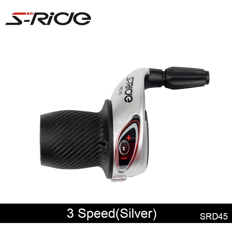 S-Ride SDR45 триггер для горного велосипеда 3x7 скоростной Велоспорт MTB велосипедный переключатель совместимый SHIMANO SL-RS35 с кабелем - Цвет: 3s Silver