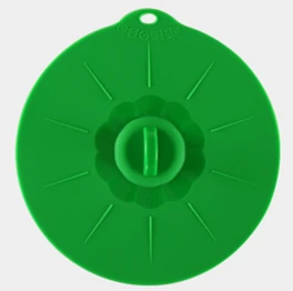 Средняя свежая Крышка для микроволновой печи, крышка для чаши, Пищевая силиконовая свежая крышка, вакуумная анти-Переливающаяся силиконовая крышка - Цвет: green