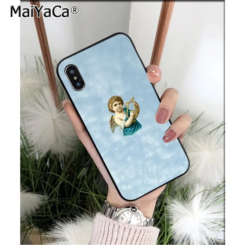 Мягкий высококачественный чехол MaiYaCa Renaissance angels Cupid из ТПУ для телефона Apple iPhone 8 7 6 6S Plus X XS MAX 5 5S SE XR