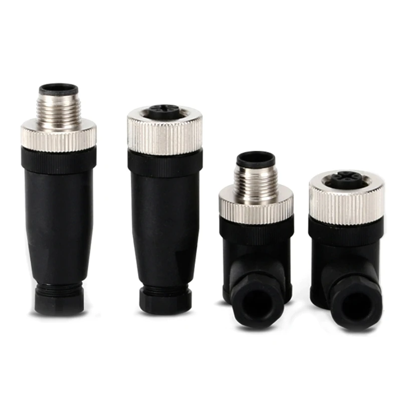 

PG7 Sensor Connector IP67 4/5/8 Pin Male/Female Straight/Right Angle M12 Plug