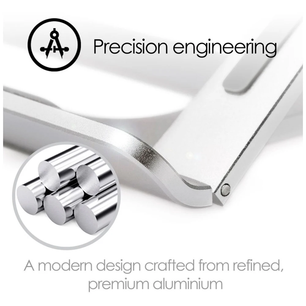 6 Adjustable Angle Laptop Stand Holder for MacBook Pro Air Aluminium Mount Support Base Holder for