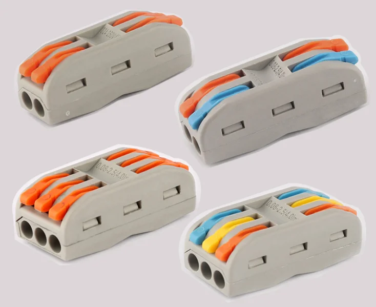 

New color mini fast wire connector (10 pieces/batch), universal compact wiring connector type , plug-in terminal block